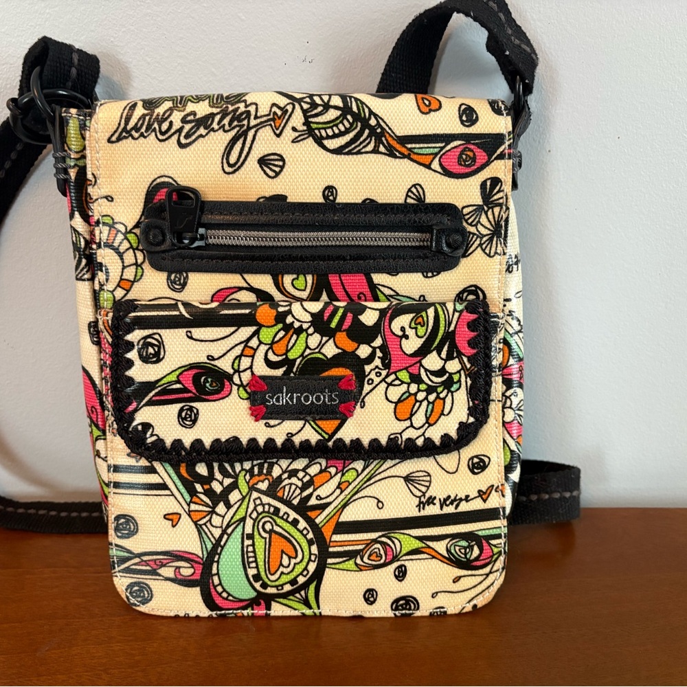 Sakroots Artistic Multicolor Crossbody/shoulder purse Bag